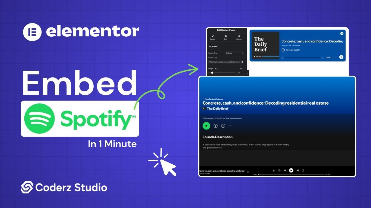 How to Embed Spotify Audio in Elementor for Free?