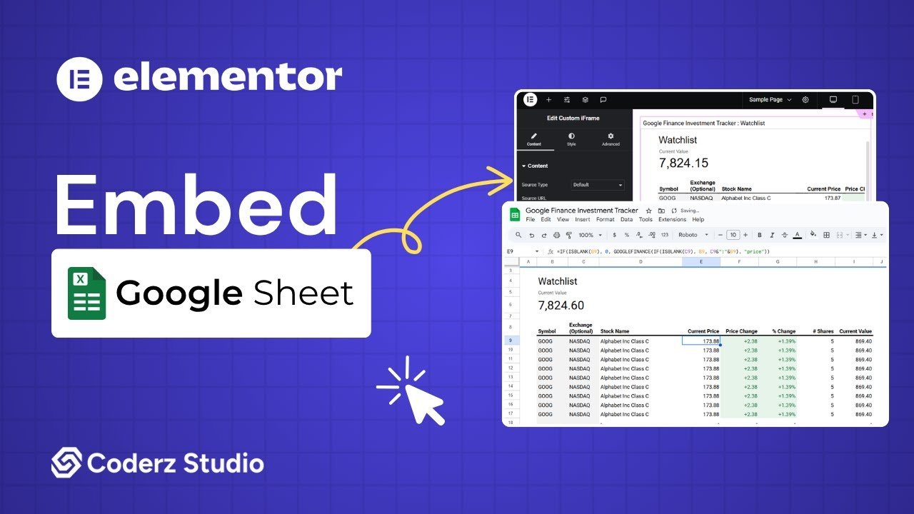 How to Embed Google Sheet in Elementor?  (Quick & Easy)