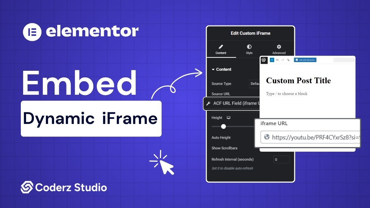 Add Dynamic ACF iFrames in Elementor – Auto-Embed with Custom Fields