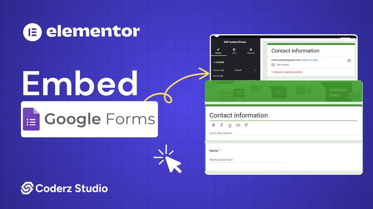 How to Embed Google Form in Elementor for Free?
