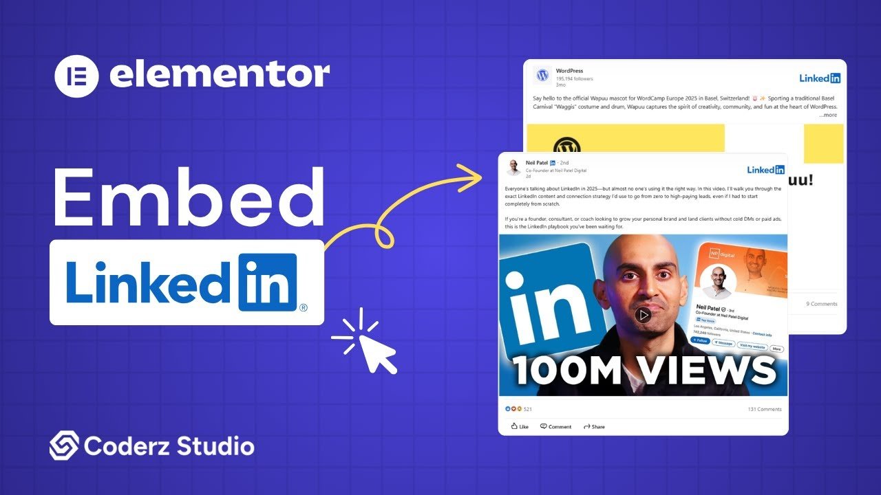 Display LinkedIn Posts in Elementor – Embed Professional Content on Your Site