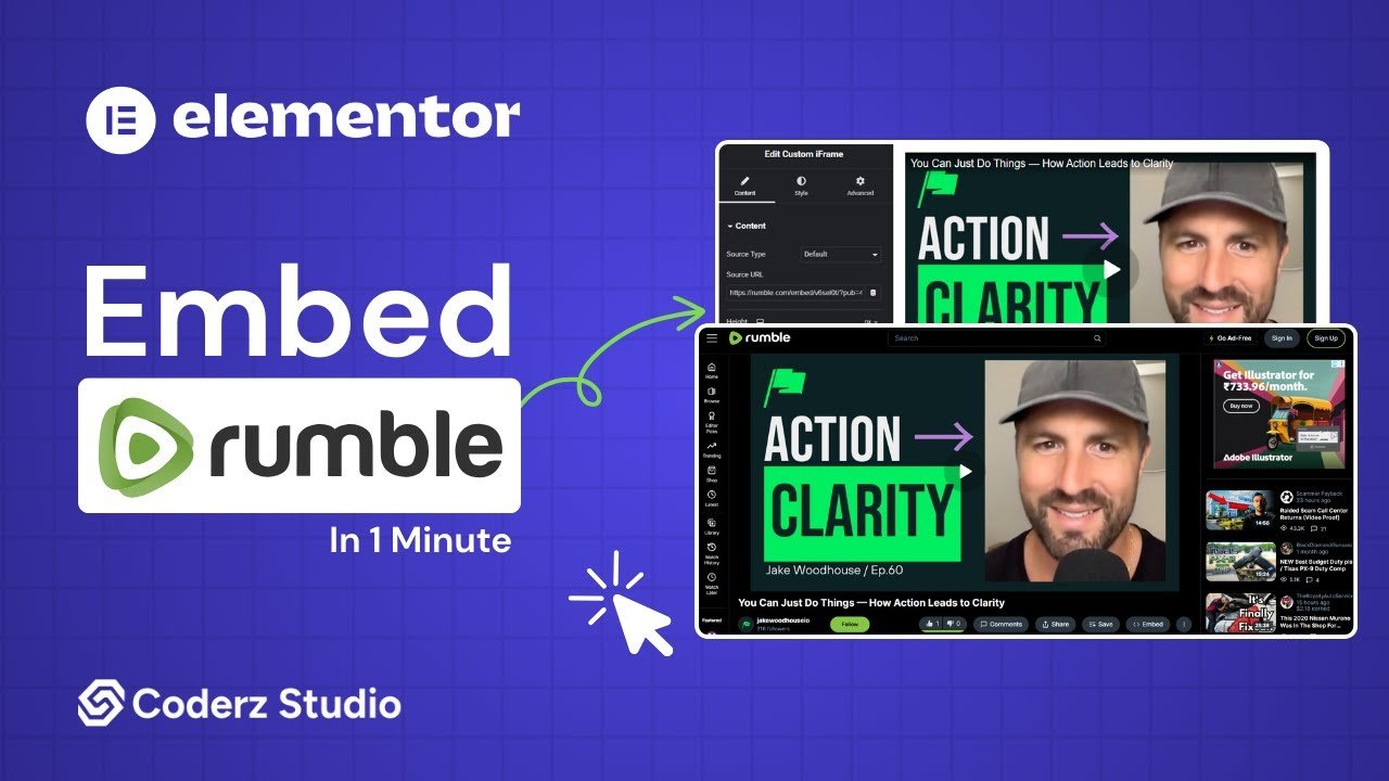 How to Embed Rumble Video in Elementor Page ? Step-by-Step Guide